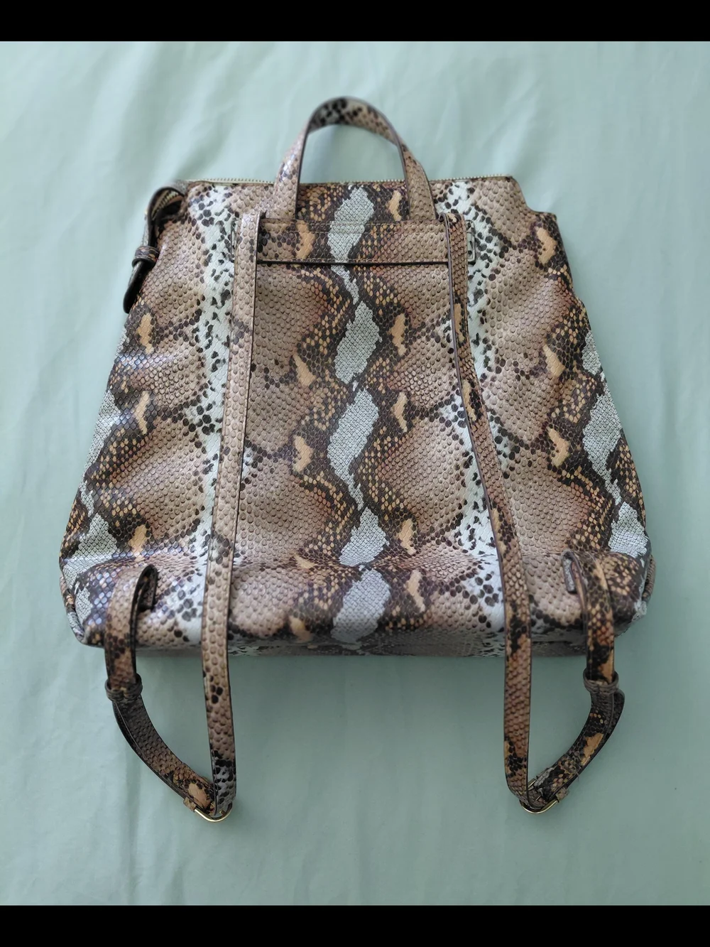 Snake-Print Backpack - Picture 2 of 11